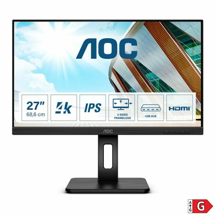 Monitor AOC U27P2 27" 4K Ultra HD IPS LED Flicker free 16