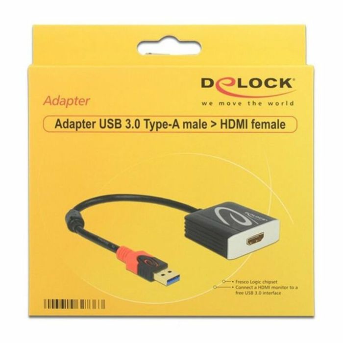 Adaptador USB 3.0 a HDMI DELOCK 62736 20 cm 1