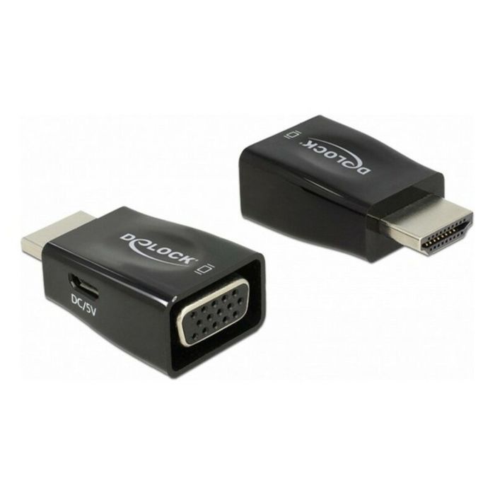 Adaptador HDMI a VGA DELOCK 65902 1920 px Negro