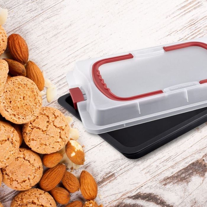 Rustidera Dr. Oetker Bake & Go Con Tapa Acero Plástico (29 x 42 x 4 cm) 1 Rustidera Dr. Oetker Bake & Go Con Tapa Acero Plástico (29 x 42 x 4 cm) 1