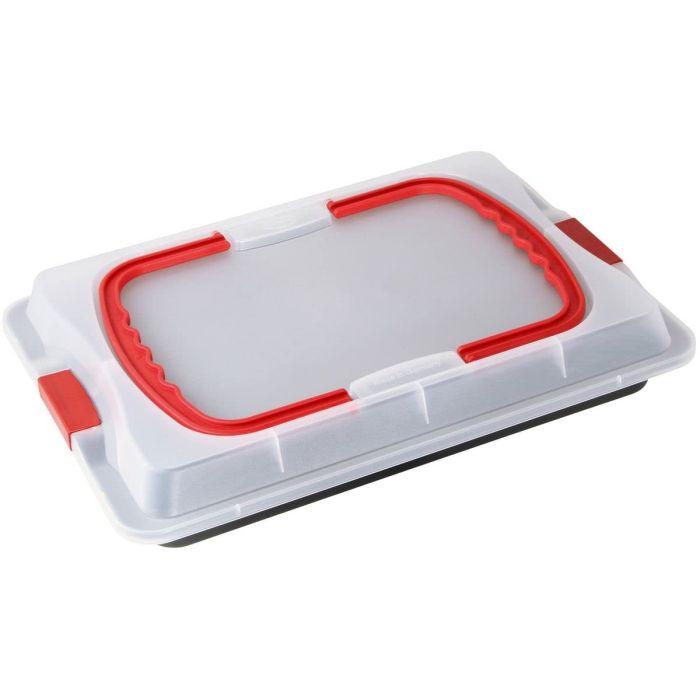 Rustidera Dr. Oetker Bake & Go Con Tapa Acero Plástico (29 x 42 x 4 cm) 3 Rustidera Dr. Oetker Bake & Go Con Tapa Acero Plástico (29 x 42 x 4 cm) 3