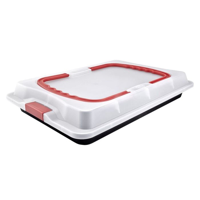 Rustidera Dr. Oetker Bake & Go Con Tapa Acero Plástico (29 x 42 x 4 cm) 4 Rustidera Dr. Oetker Bake & Go Con Tapa Acero Plástico (29 x 42 x 4 cm) 4