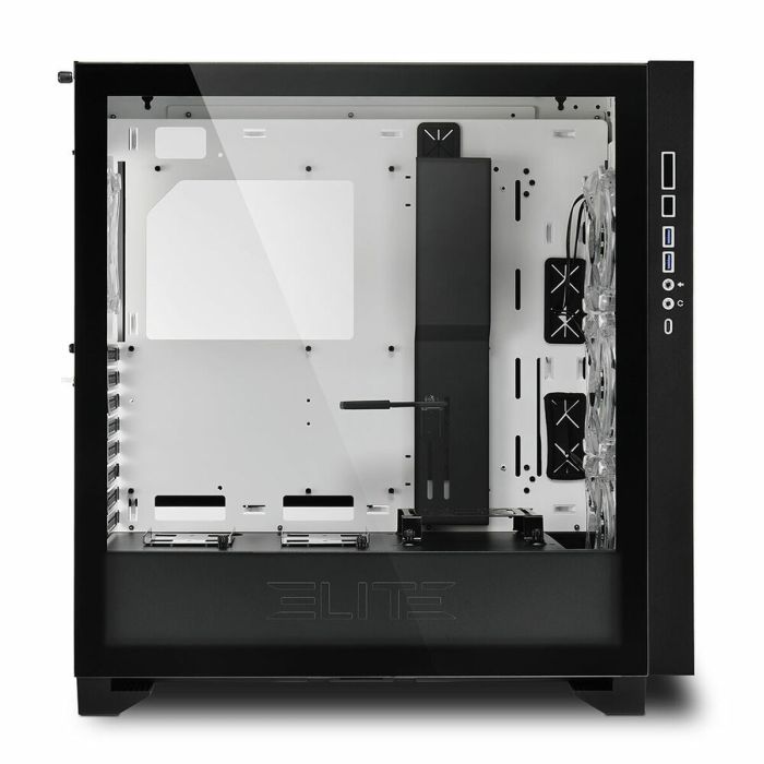 Caja Semitorre ATX Sharkoon CA300H Blanco RGB 3