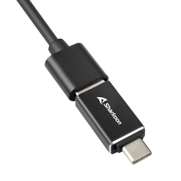 Hub USB 4 Puertos Sharkoon Negro 1
