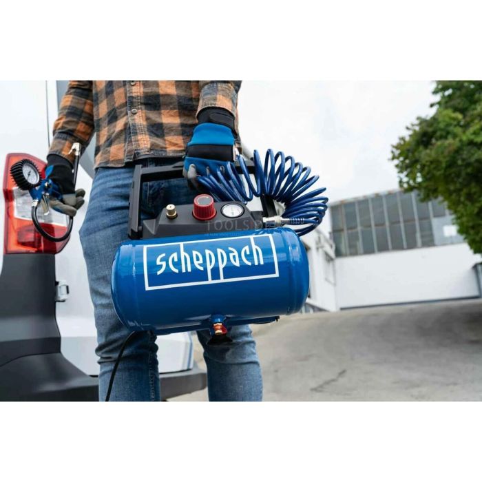Compresor de Aire Scheppach HC06 Horizontal 1200 W 6 L 4