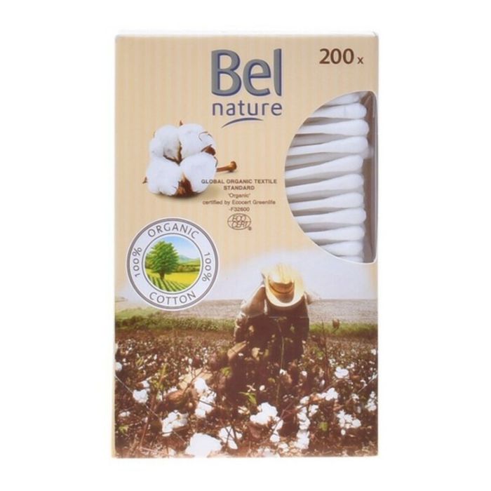 Nature ecocert bastoncillos cartón algodón orgánico 200 pz