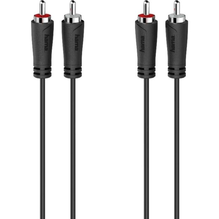 Cable 2 x RCA Hama 00205258 3 m Negro 1