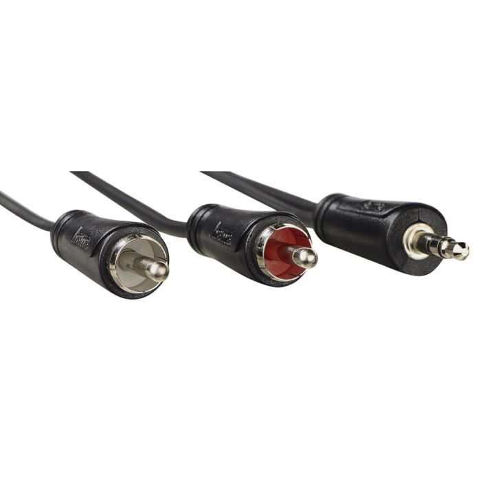 Cable Audio Jack a 2 RCA Hama 00205110 Negro 1,5 m 1