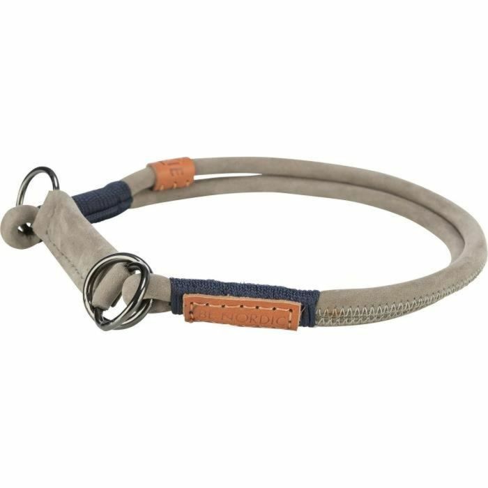 TRIXIE BE NORDIC collar semi-estrangulador - Cuero - L50 cm - ø 10 mm - Gris