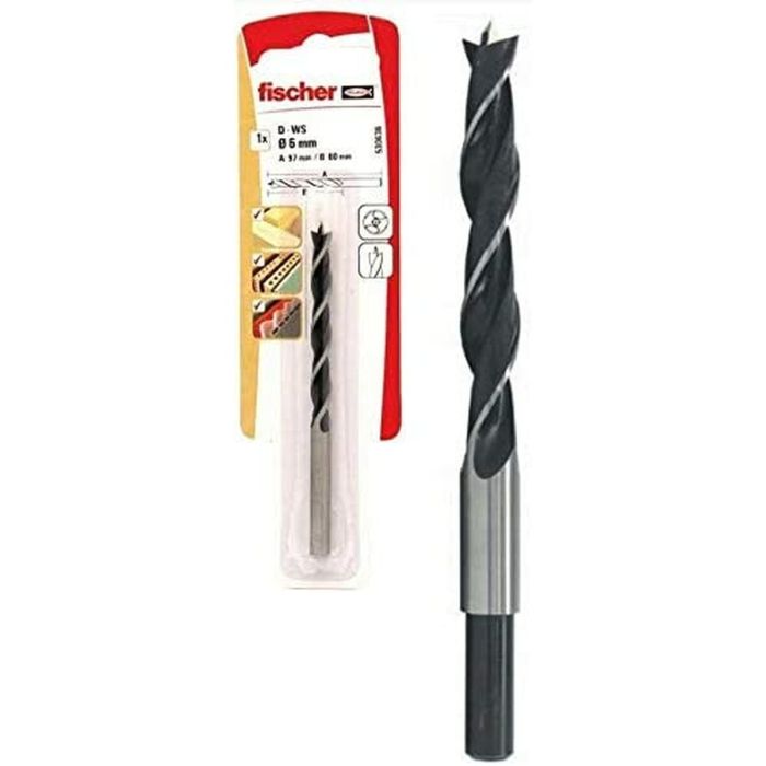 Pack 2 brocas madera hb 4/2k 530634 fischer