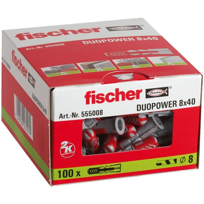 Tacos Fischer 8 x 40 mm 100 Unidades 3