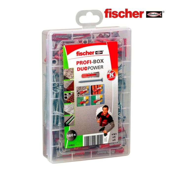 Tacos y tornillos Fischer duopower 160 Piezas 6