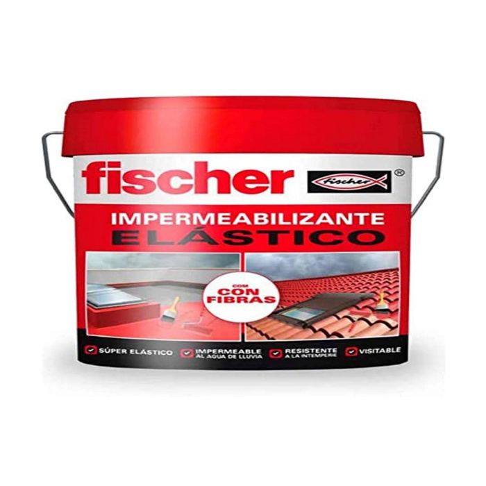 Impermeabilizante 4l terracota con fibras 548713 fischer