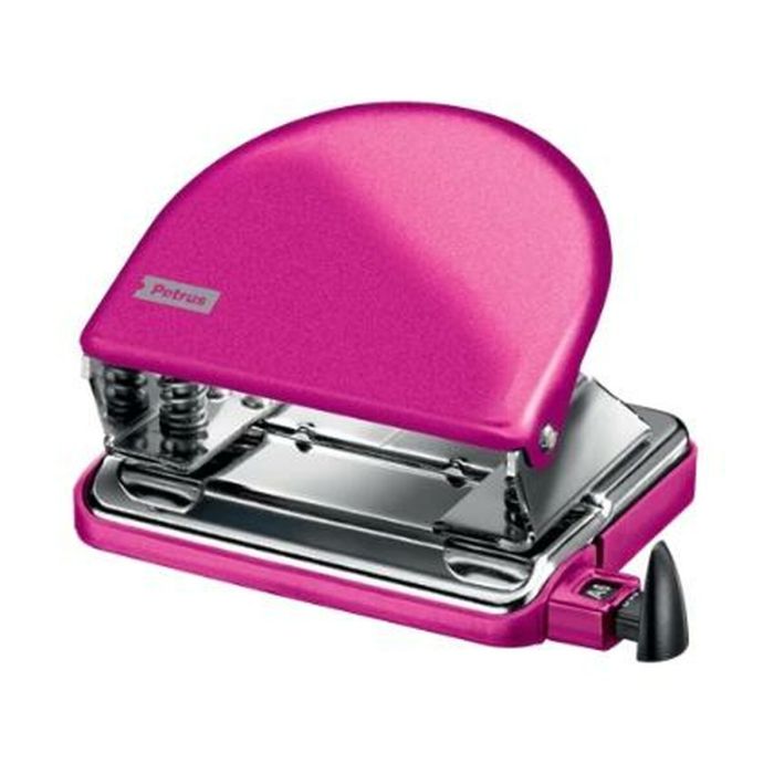 Taladro Metalico Modelo 52 Wow Capacidad 20 Hojas Color Rosa Petrus 626517