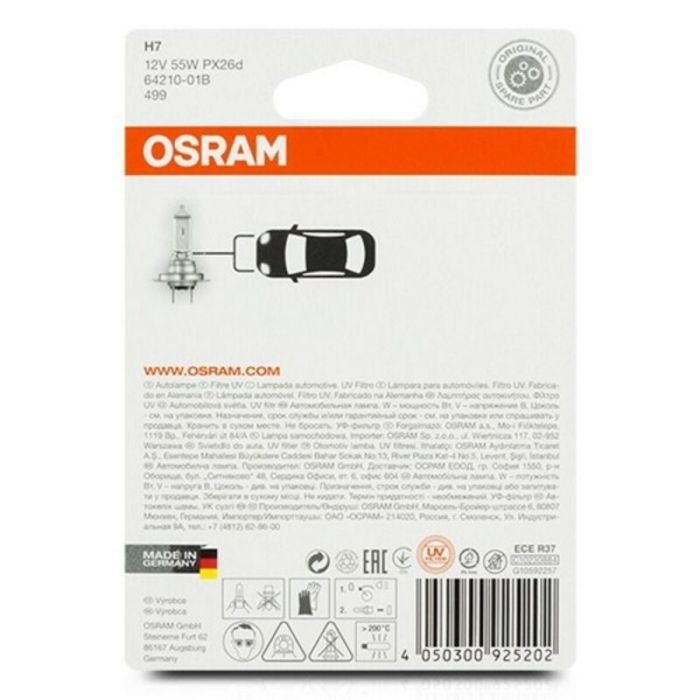 Bombilla para Automóvil Osram OS64210-01B H7 12V 55W 1 Bombilla para Automóvil Osram OS64210-01B H7 12V 55W 1
