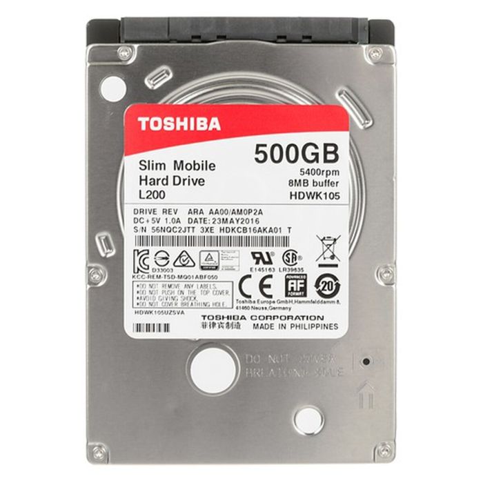 Disco Duro Toshiba HDKCB16ZKA01T 500 GB 2,5" 1
