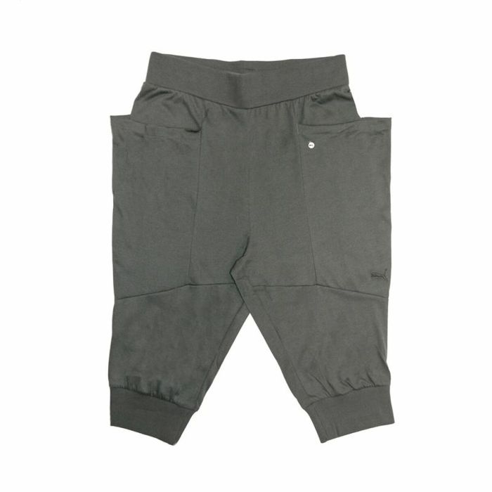 Pantalones Cortos Deportivos para Mujer Puma Core Drapy 3/4 Gris Pantalones Cortos Deportivos para Mujer Puma Core Drapy 3/4 Gris