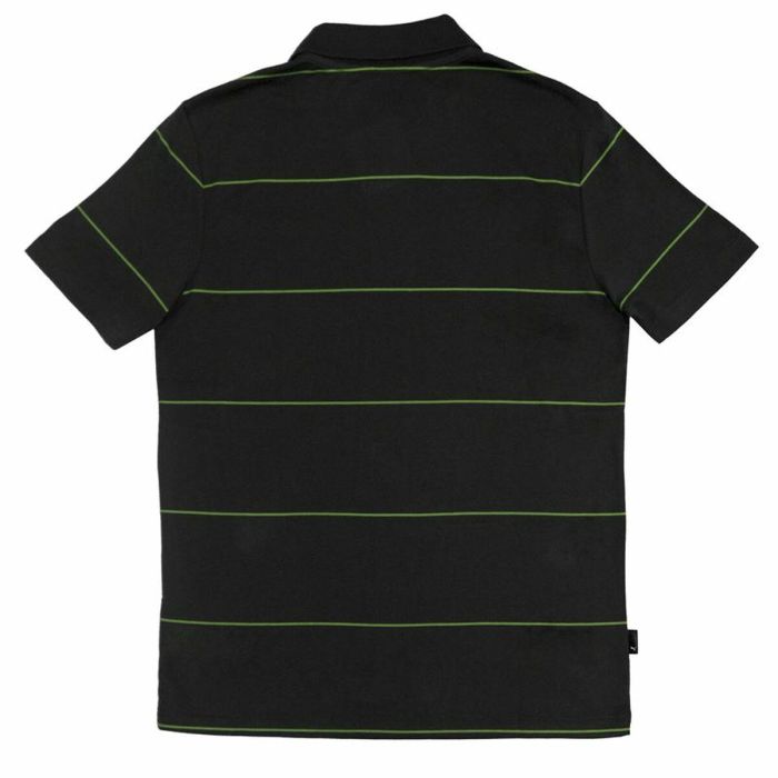 Polo de Manga Corta Hombre Puma Jacquard Negro 1