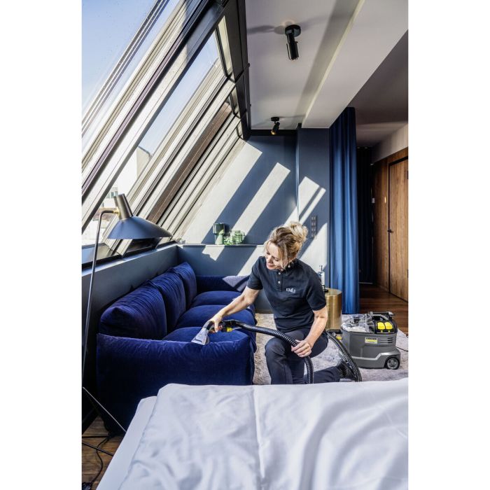 Aspirador Kärcher Puzzi 8/1 Amarillo Negro Gris 1200 W 12 Aspirador Kärcher Puzzi 8/1 Amarillo Negro Gris 1200 W 12