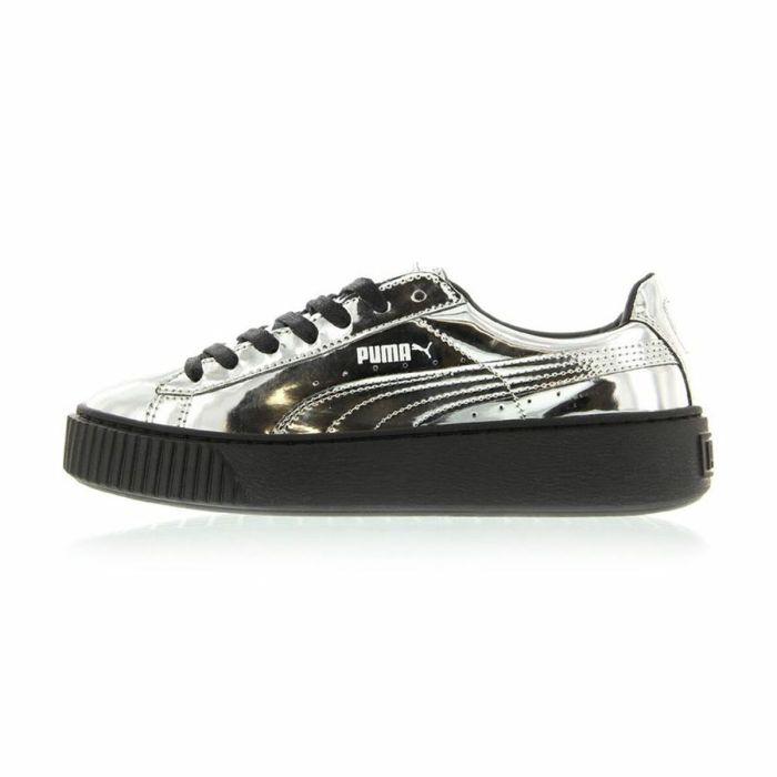 Zapatillas Deportivas Mujer Puma Basket Platform Metallic  Gris claro 7