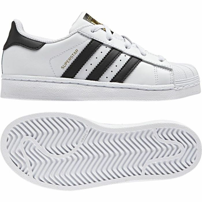 Zapatillas Casual Niño Adidas Superstar Blanco 1