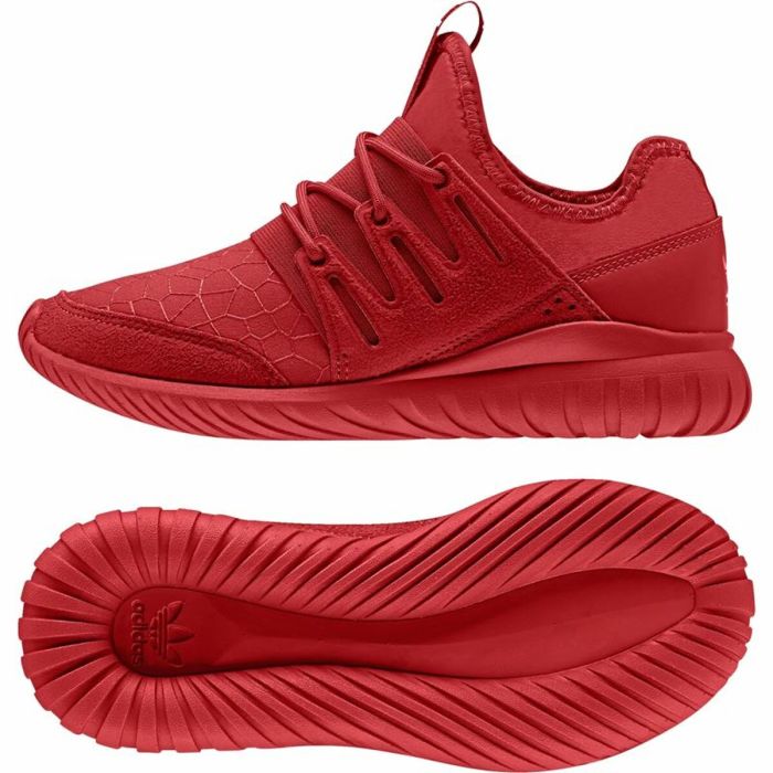 Zapatillas Casual Niño Adidas Originals Tubular Radial Rojo 5