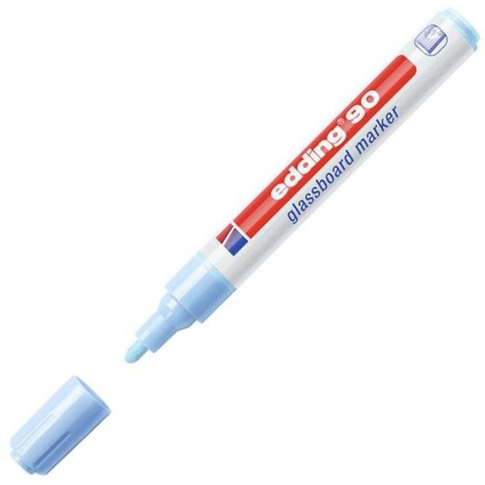 Rotuladores de tiza líquida Edding 90 Azul claro 10 Unidades 1 Rotuladores de tiza líquida Edding 90 Azul claro 10 Unidades 1