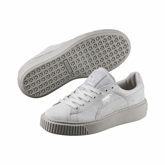 Zapatillas Deportivas Mujer Puma Basket Platform Reset Blanco 3