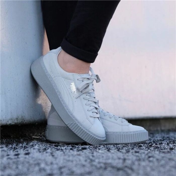 Zapatillas Deportivas Mujer Puma Basket Platform Reset Blanco 1