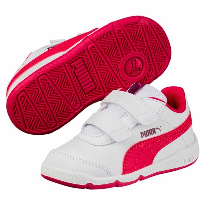 Zapatillas Casual Niño Puma Stepfleex 2 SL V PS Rojo Blanco 1