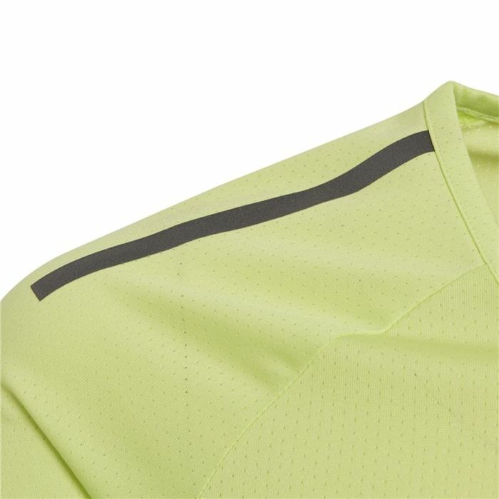 Camiseta de Manga Corta Infantil Adidas Training Cool tee Verde limón 3