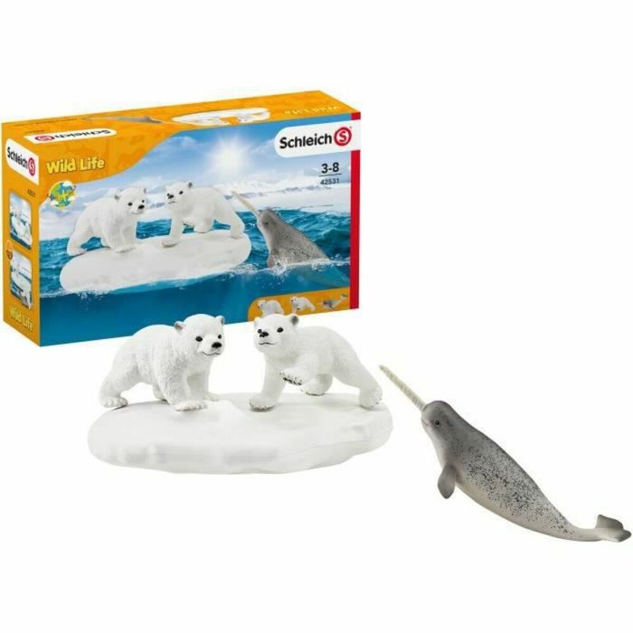 Set de Animales Salvajes Schleich Polar Bear Slide + 3 Años