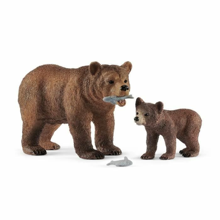 Figura Schleich 42473 Maman grizzly avec ourson Plástico 3