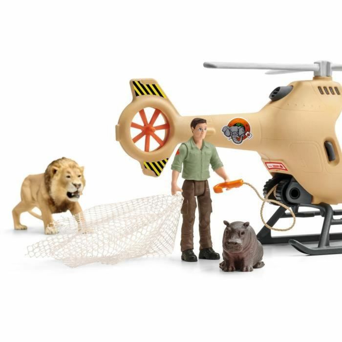 Helicóptero con Radiocontrol Schleich Animal Rescue + 3 Años 16 Piezas 1