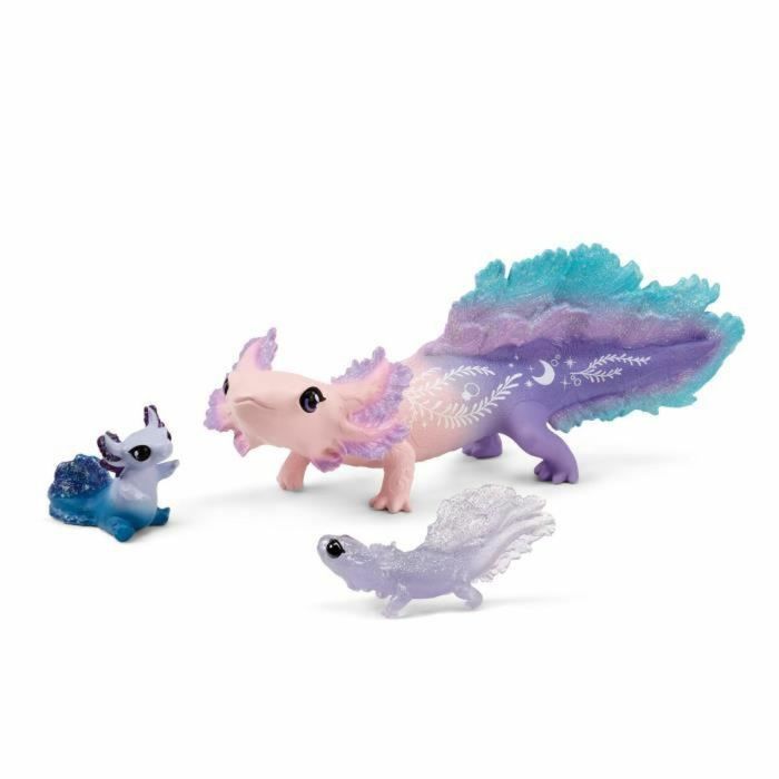 Figura de Acción Schleich Salamandre Axolotls 3 Piezas