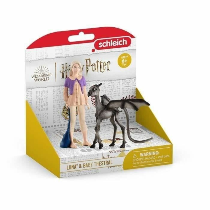 Figura de Acción Schleich Luna Lovegood & Baby Thestral Moderno 1