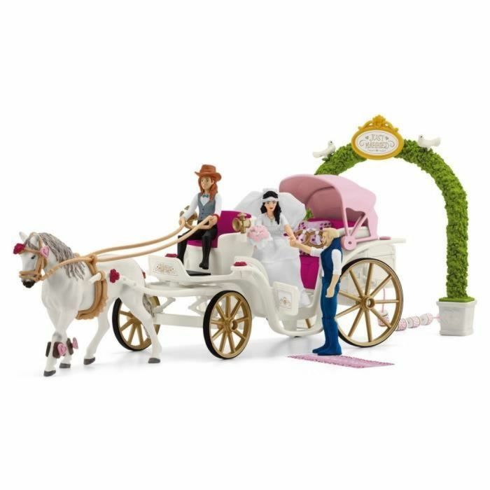 Figura El carruaje de los novios, 5 años, schleich 42641 HORSE CLUB - caja, 106 piezas