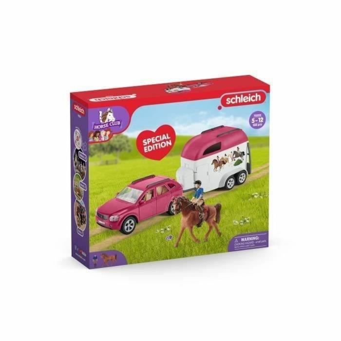 SCHLEICH - Coche con remolque - 72223 - Gama Horse Club