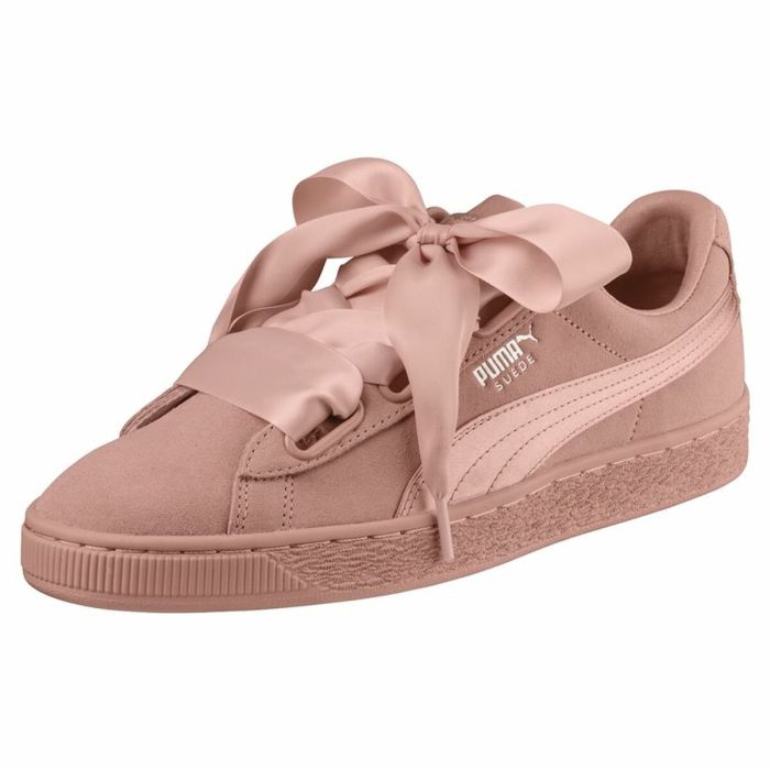 Zapatillas Deportivas Mujer Puma Suede Heart Ep Amarillo 3