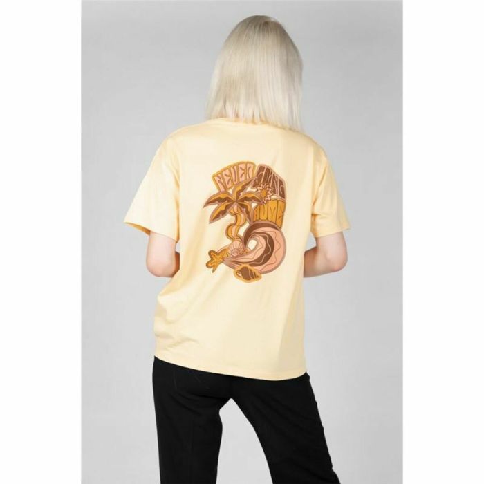 Camiseta de Manga Corta Mujer 24COLOURS Casual Amarillo 2