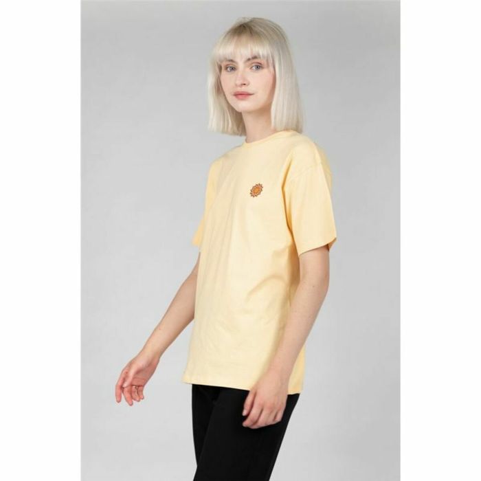 Camiseta de Manga Corta Mujer 24COLOURS Casual Amarillo 1