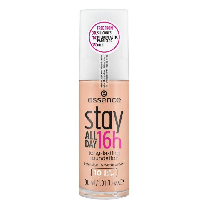 Base de Maquillaje Cremosa Essence Stay All Day 16H 10-soft beige (30 ml) 1