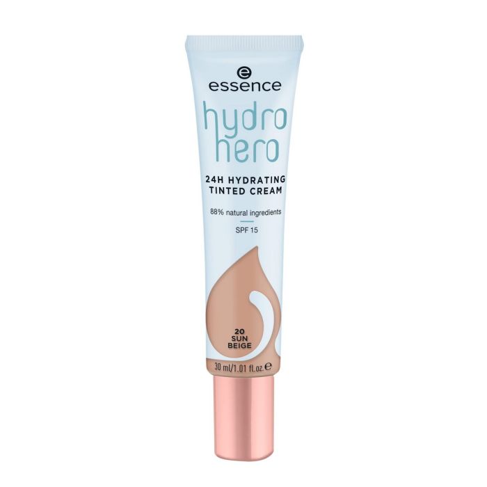 Crema Hidratante con Color Essence Hydro Hero 20-sun beige SPF 15 (30 ml) 6