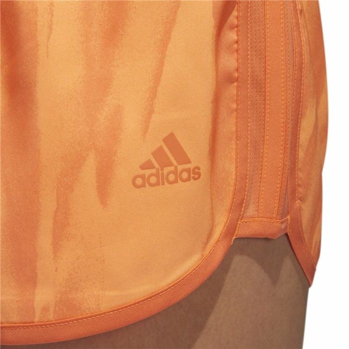 Pantalones Cortos Deportivos para Mujer Adidas M10 3" Naranja 2