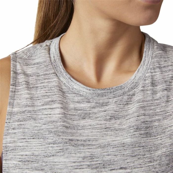 Camiseta de Tirantes Mujer Reebok Marble Muscle Gris claro 2