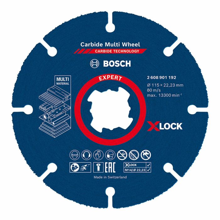 Disco de corte BOSCH X-Lock Expert 2608901192 Todo tipo de materiales Ø 115 mm