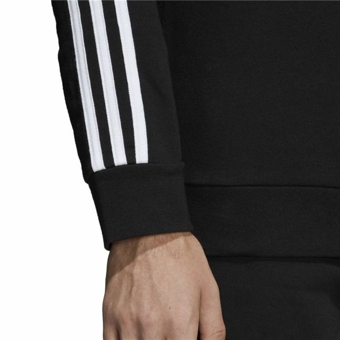 Sudadera sin Capucha Hombre Adidas 3 Stripes Negro 3