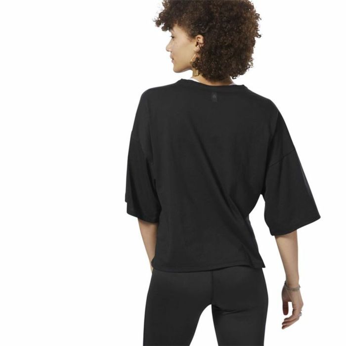 Camiseta de Manga Larga Mujer Reebok Negro 2