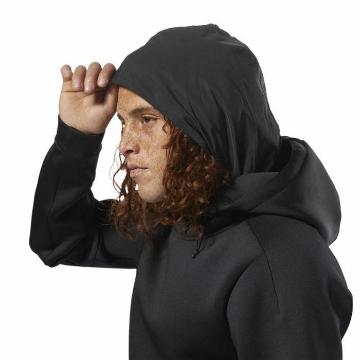 Sudadera con Capucha Hombre Reebok Supply Tech Negro 2