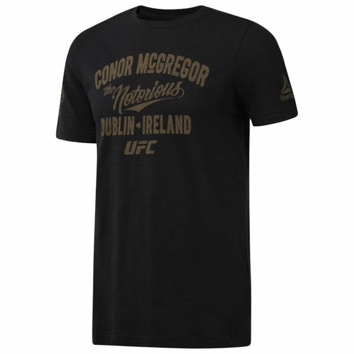 Camiseta de Manga Corta Hombre Reebok UFC Connor McGregor Negro 1
